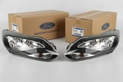Ford Focus MK3 (2011-2014) Ön Far Takımı Sağ Sol Siyah Zemin Orijinal BM5113W030RBN