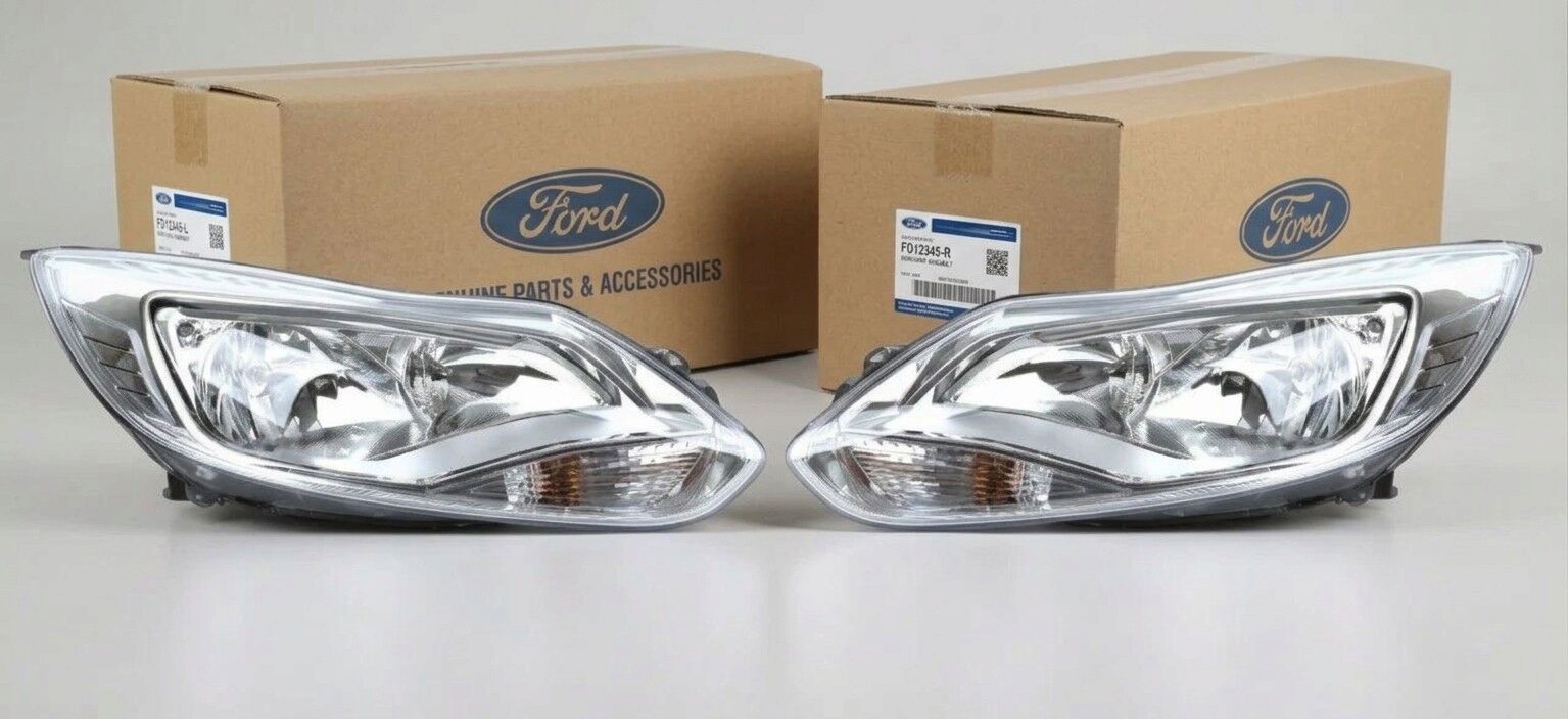 Ford Focus MK3 (2011-2014) Ön Far Takımı Sağ Sol Krom Zemin Orijinal BM5113W030NB