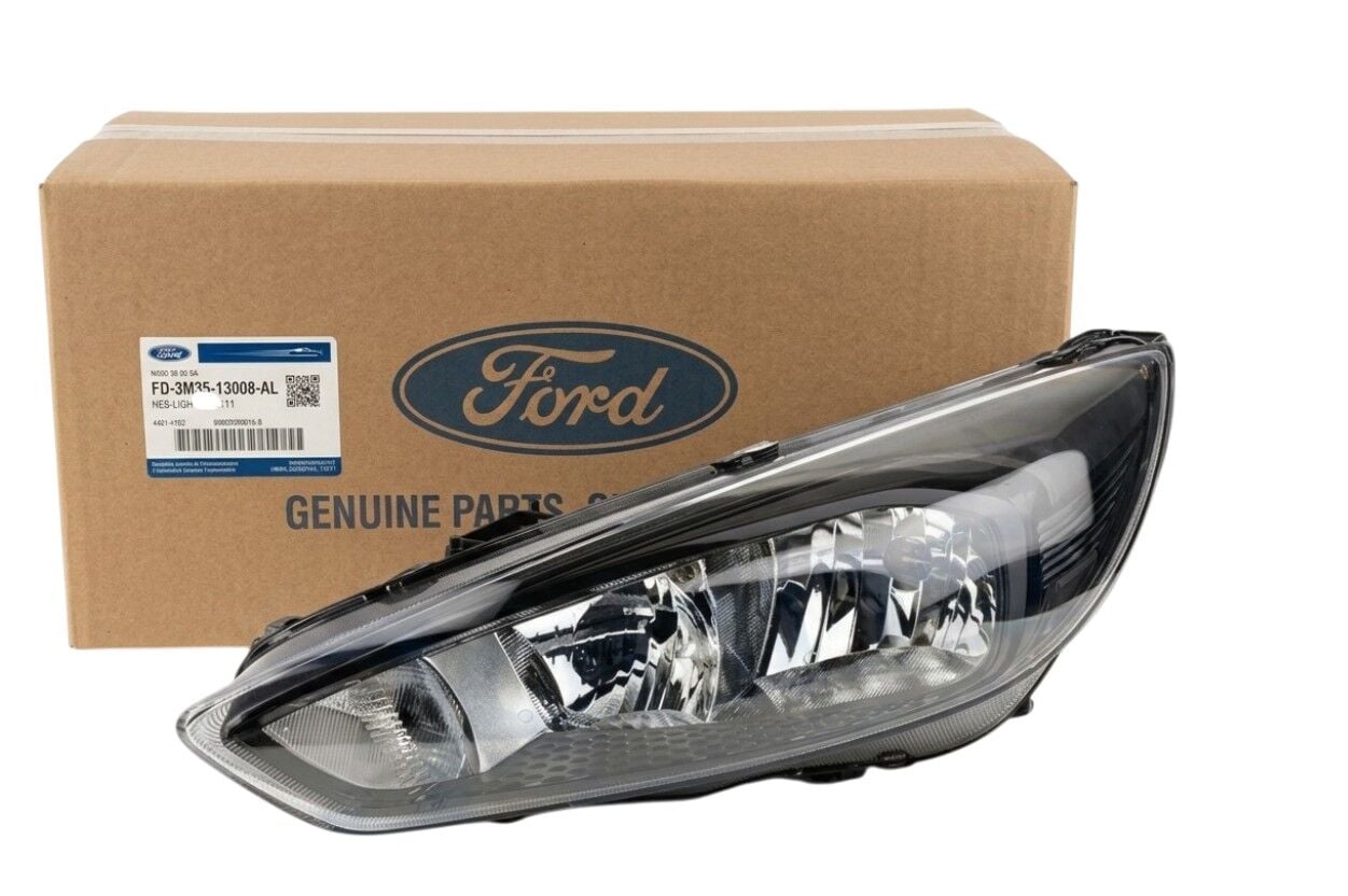 Ford Focus MK3.5 (2014-2018) Ön Far sol Siyah Zemin Halojen Orijinal F1EB13W030PD