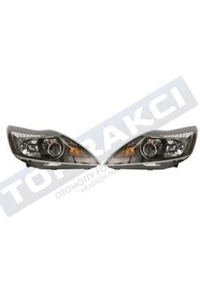 TYC Ford Focus 2.5 Sağ & Sol Takım Far (Siyah Zemin, Mercekli) 2009-2011