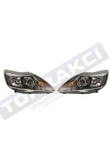 TYC Ford Focus 2.5 Sağ & Sol Takım Far (Siyah Zemin, Mercekli) 2009-2011