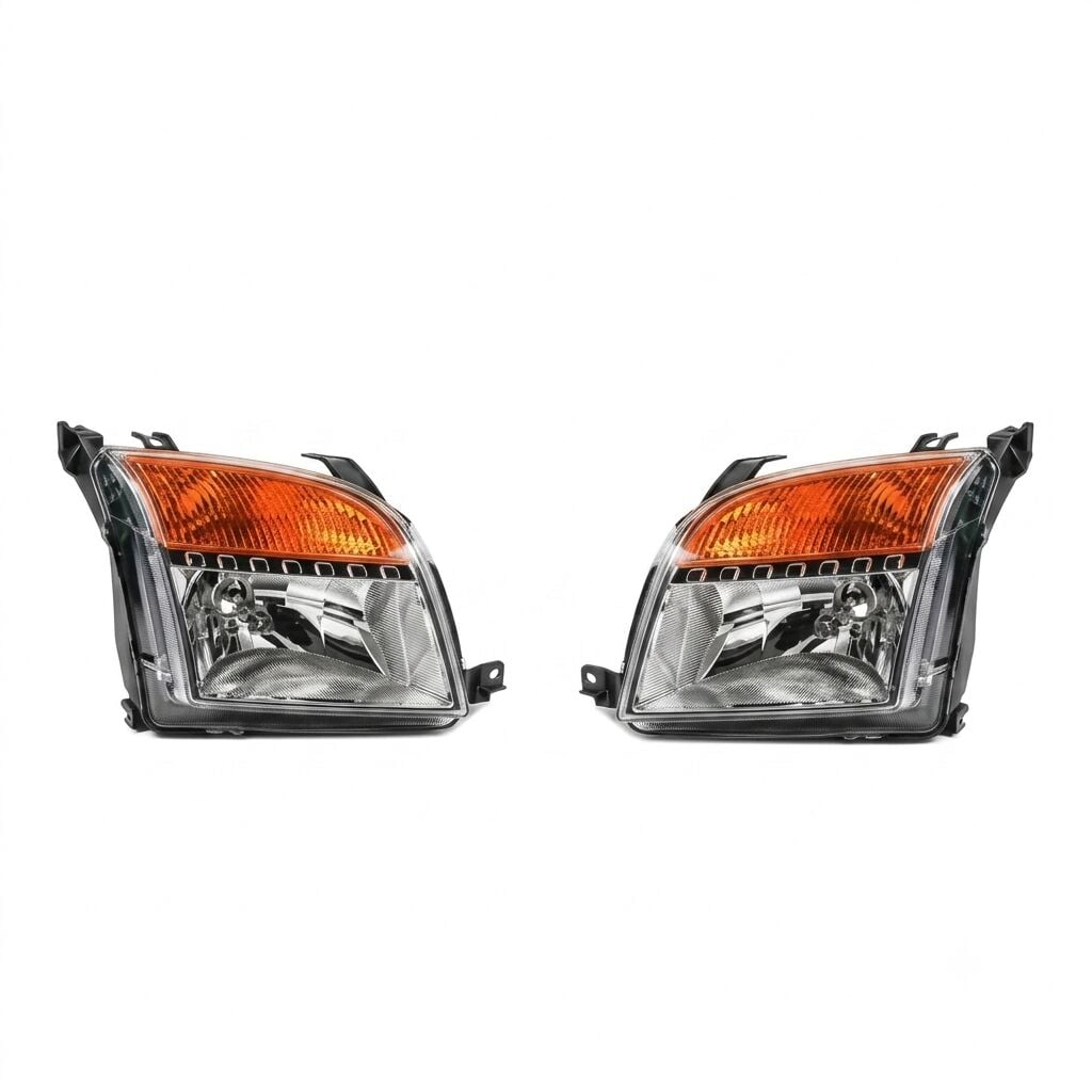 Ford Fusion Ön Far Sağ Sol Takım Sarı Sinyalli 2006-2012 Makyajlı Kasa - 6N11 13W030 CE / 29