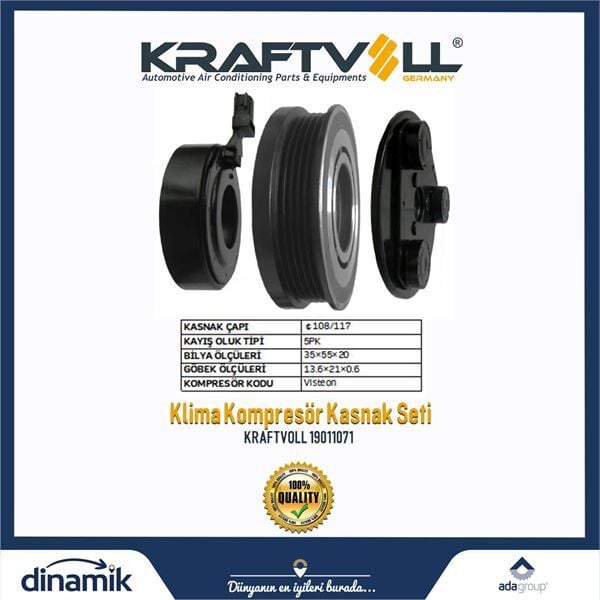 Ford Focus 1.6 Ti-VCT Klima Kompresör Kasnak Seti (2004-2015)