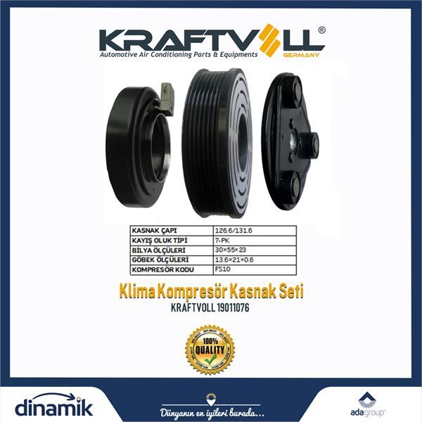 Ford Transit 2.0 - 2.4 Di / TDCi Klima Kompresör Kasnak Seti (2001-2006)