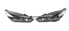 Ön Far  Lamba komple Siyah Zemin Sağ Sol Takım 2adet -focus  3,5  2015-2018