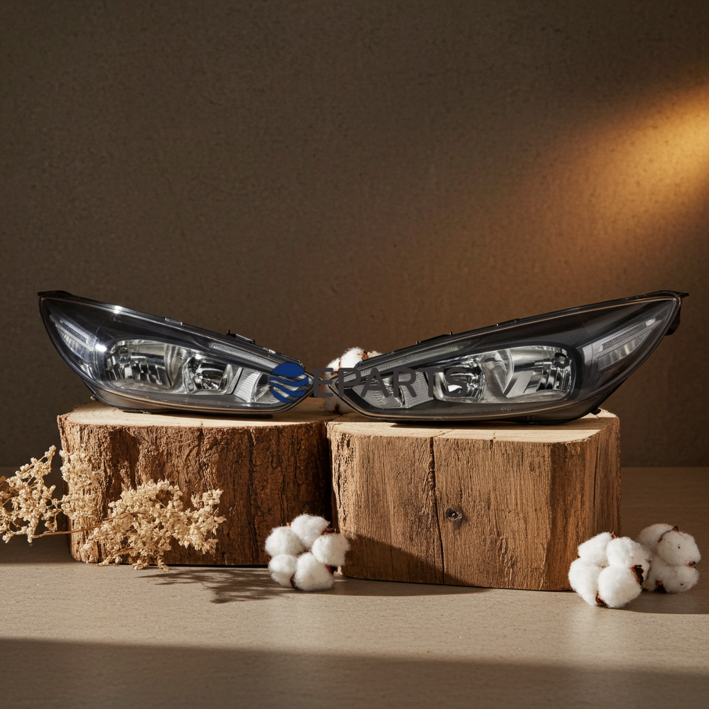 Ön Far  Lamba komple Siyah Zemin Sağ Sol Takım 2adet -focus  3,5  2015-2018