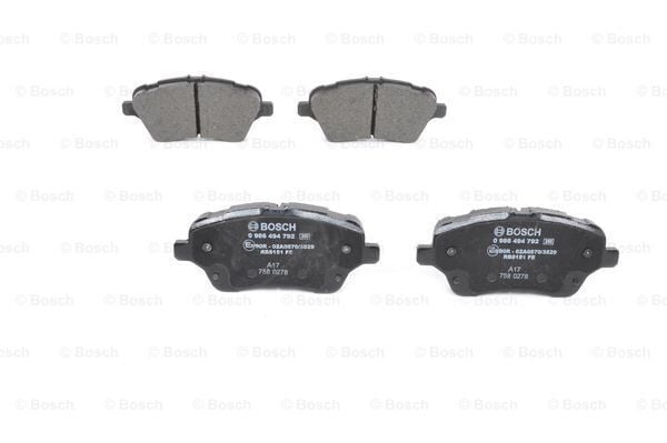 Ford Courier 2014> B-Max 2012> Fiesta 2013> Ön Fren Balatası Takımı