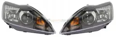 Ford Focus MK2.5 Ön Far Takımı Siyah Zemin Mercekli Sağ Sol 2009-2011