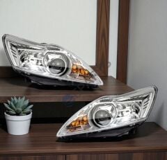 Ön far takımı sag-sol krom  mercekli  titanium  adaptif-Focus mk2,5  2009-2011