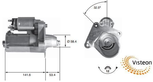 Ford Fiesta Fusion 2002-2012 Marş Motoru Dinamosu 1.4 TDCI Visteon 2S6U11000EE