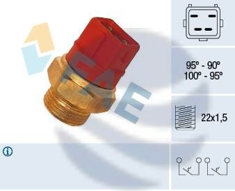 Ford Escort Mondeo Fan Müşürü Kırmızı 1991-1995