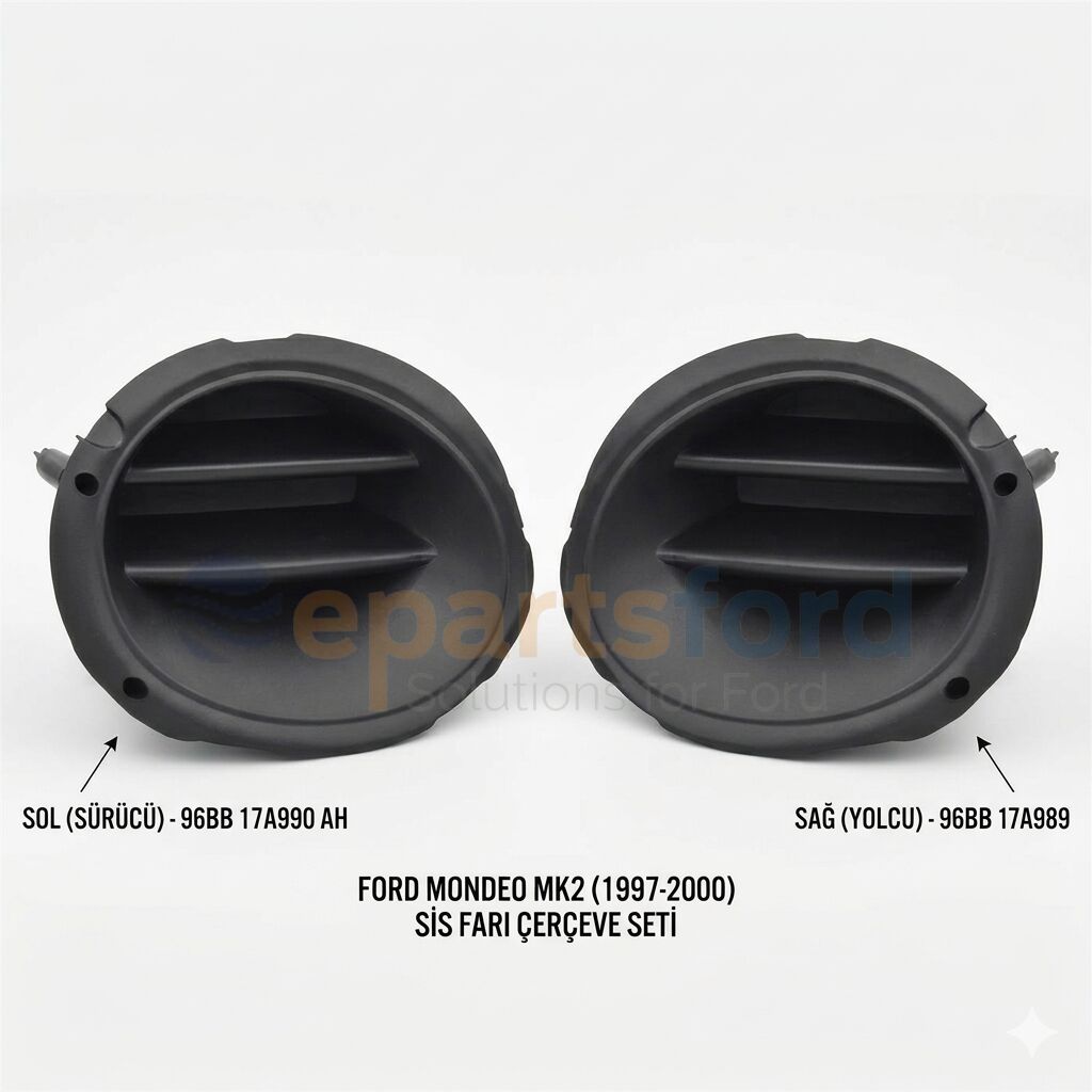 Ford Mondeo MK2 Sis Far Çerçevesi / Kapak Takımı (1997-2000) - Sağ + Sol Set