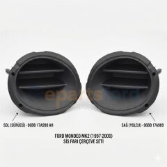 Ford Mondeo MK2 Sis Far Çerçevesi / Kapak Takımı (1997-2000) - Sağ + Sol Set