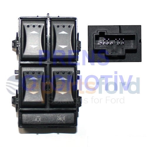 Ford Mondeo MK3 Dörtlü Cam Açma Düğmesi (2001-2007) - 3S7T 14A132 BA