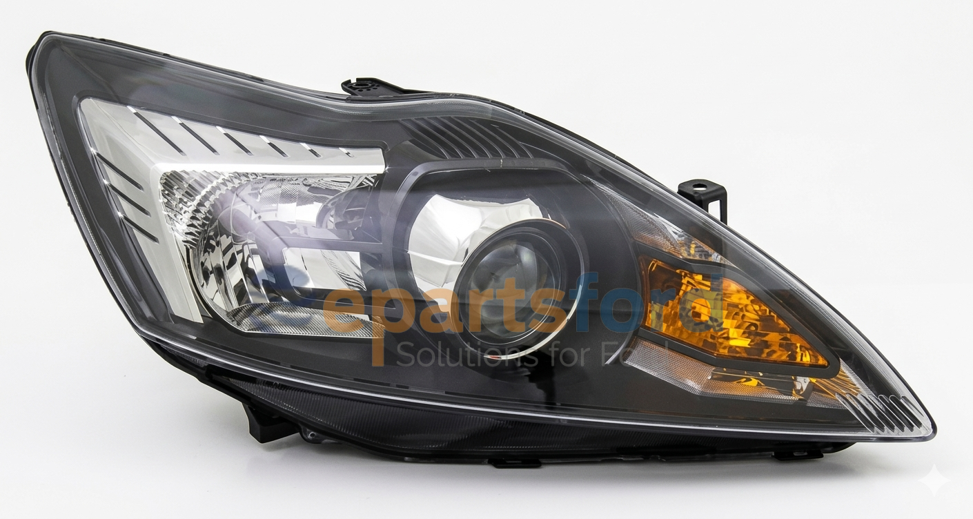 Ford Focus 2008-2011 Sağ Ön Far (Mercekli & Adaptif & Siyah) - 8M51 13005 AD